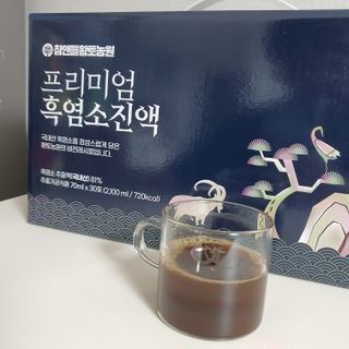 참앤들황토농원 국내산 흑염소를 정성스럽게 담은, 프리미엄 흑염소 진액 70ml x 30포 1박스 — 5점을 준 리뷰어가 2023년 1월 올린 사용 사진
