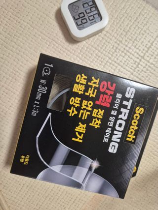 3M 스카치 초강력 클리어겔 실리콘 아크릴 양면테이프 30mmx3m 1개 — 5점을 준 리뷰어가 2025년 7월 올린 사용 사진