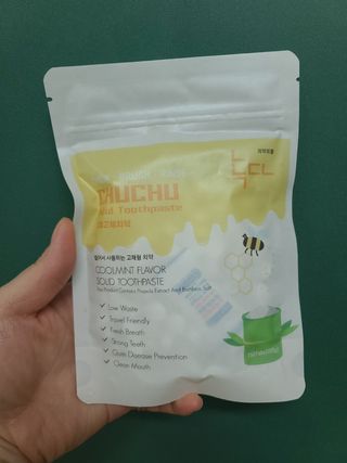 녹다 츄츄고체치약 150정 프로폴리스 죽염 씹는 치약 — 5점을 준 리뷰어가 2022년 12월 올린 사용 사진