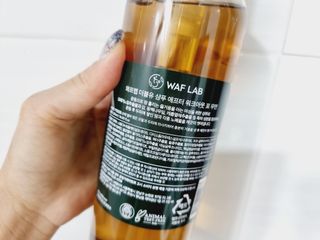 와프랩 운동하는 여성을 위한 더블유 미세먼지 세정 약산성 천연유래 샴푸 — 5점을 준 리뷰어가 2022년 3월 올린 사용 사진