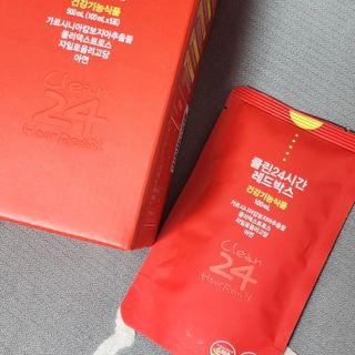 클린24시간 레드박스 1BOX(5포) + 전용보틀(500ml) — 5점을 준 리뷰어가 2024년 2월 올린 사용 사진