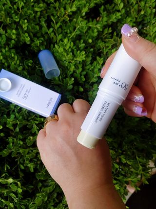 아이레시피 워터리터치 에센스 선 밤 [SPF50+/PA++++] — 5점을 준 리뷰어가 2023년 4월 올린 사용 사진