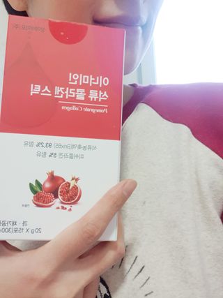 이너미인 석류 콜라겐 스틱 — 5점을 준 리뷰어가 2021년 1월 올린 사용 사진