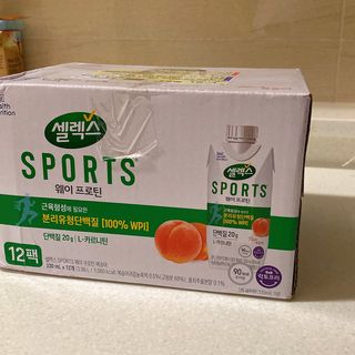 셀렉스스포츠 셀렉스 스포츠 웨이 프로틴 복숭아_ 330ml x 12팩 — 4점을 준 리뷰어가 2021년 10월 올린 사용 사진