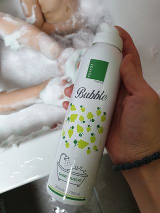 여우두마리 아기 버블클렌저 버블폼 거품놀이 유아바디워시 배쓰밤 입욕제 — 5점을 준 리뷰어가 2021년 2월 올린 사용 사진