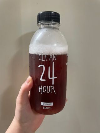 클린24시간 1BOX(5포) + 전용보틀(500ml) — 5점을 준 리뷰어가 2023년 4월 올린 사용 사진