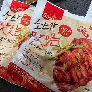 굽네몰 [굽네] 소스가 맛있는 닭가슴살 슬라이스 4종 — 4점을 준 리뷰어가 2021년 12월 올린 사용 사진