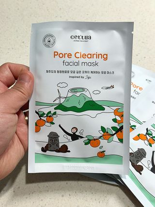 세뚜아(Cettua) [세뚜아] 포어 클리어링 마스크 Cettua Pore Clearing facial mask 5매 — 4점을 준 리뷰어가 2024년 2월 올린 사용 사진