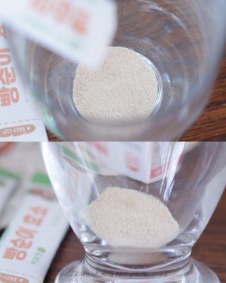 아이비웰니스 빵순이 식탁 위의 필수템! 빵순이 효소 키위맛 100포 + 석류맛 14포 (총 114포) — 5점을 준 리뷰어가 2023년 1월 올린 사용 사진