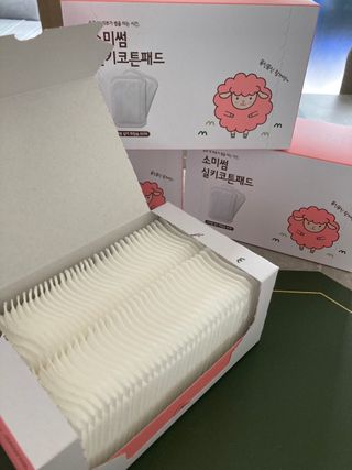 소미썸 실키 화장솜 — 5점을 준 리뷰어가 2022년 3월 올린 사용 사진