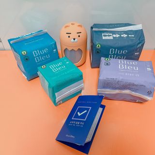 블루블루 유기농 순면 커버 생리대 — 5점을 준 리뷰어가 2021년 2월 올린 사용 사진