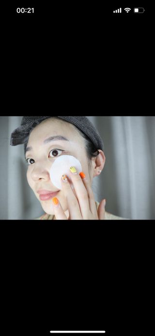 산다화 비타민씨 화이트닝 토너 패드 — 5점을 준 리뷰어가 2023년 5월 올린 사용 사진