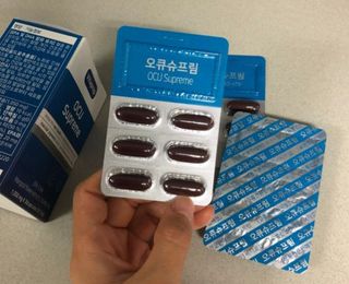 뉴트리션팩토리 비타프렙 오큐슈프림 루테인 오메가3 1050mg — 5점을 준 리뷰어가 2021년 10월 올린 사용 사진