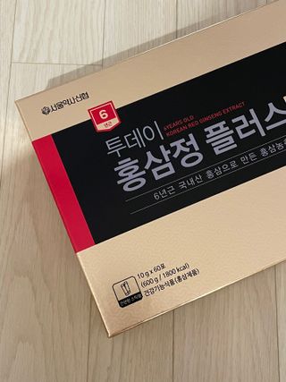 서울약사신협_투데이홍삼정플러스스틱_10g x 60포 — 5점을 준 리뷰어가 2021년 7월 올린 사용 사진