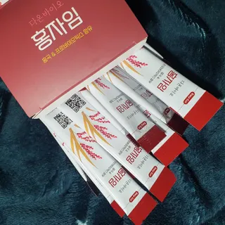 하루 1포로 콜레스테롤, 유산균, 고역가 소화효소까지 한번에 섭취! 다온바이오 홍자임 1개월분(30포) — 4.5점을 준 리뷰어가 2022년 11월 올린 사용 사진
