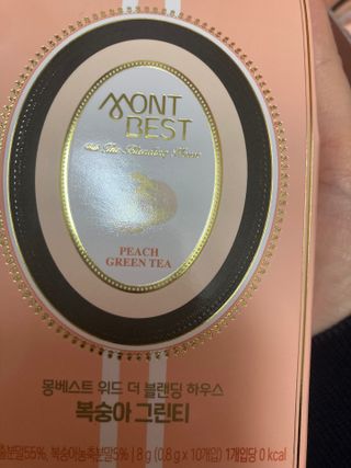 몽베스트 위드더 블랜딩 하우스 _복숭아 그린티 — 5점을 준 리뷰어가 2022년 12월 올린 사용 사진