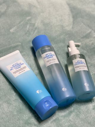 페브유 / FABYOU 페브유 pH5.5 캐모마일 젤 클렌징 폼 + 클렌징 오일 + 토너 3종 세트 — 5점을 준 리뷰어가 2021년 5월 올린 사용 사진