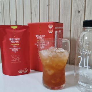 클린24시간 레드박스 1BOX(5포) + 전용보틀(500ml) — 5점을 준 리뷰어가 2024년 1월 올린 사용 사진