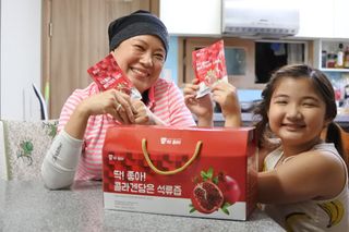 미쁨생활건강 콜라겐 담은 석류즙 70ml x 30포 — 5점을 준 리뷰어가 2021년 9월 올린 사용 사진