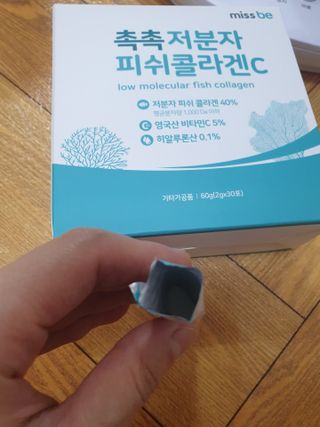 미스비 촉촉 저분자 피쉬콜라겐C — 5점을 준 리뷰어가 2021년 7월 올린 사용 사진