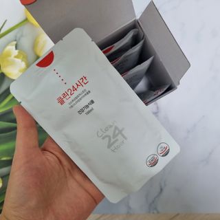 클린24시간 1BOX(5포) + 전용보틀(500ml) — 4점을 준 리뷰어가 2022년 8월 올린 사용 사진