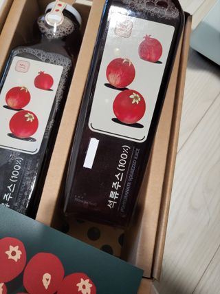 [바이윙클] 페르시아 유기농 석류 착즙주스 750ml 2병 + 선물박스 세트 — 5점을 준 리뷰어가 2022년 3월 올린 사용 사진