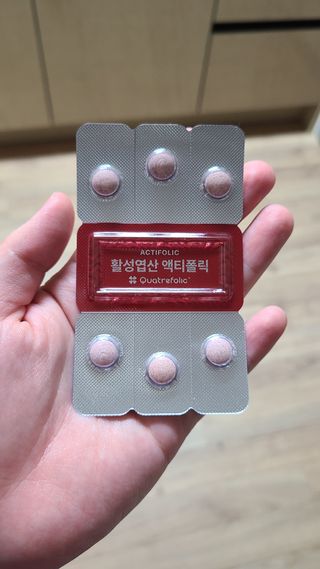 [리노브] 4세대 활성엽산 액티폴릭 270mg x 30정 — 5점을 준 리뷰어가 2022년 9월 올린 사용 사진