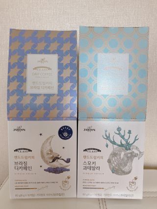 (주)쟈뎅 쟈뎅 클래스 핸드 드립 커피 10P 2종_디카페인 1종+랜덤 플레이버 1종 — 5점을 준 리뷰어가 2021년 4월 올린 사용 사진