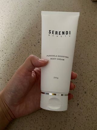 세렌디뷰티 퓨어델라 부스팅 바디크림 — 4점을 준 리뷰어가 2021년 8월 올린 사용 사진