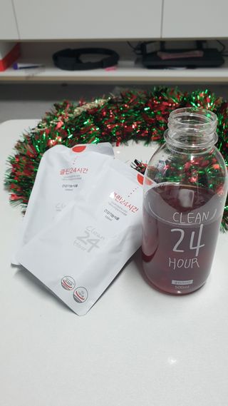 클린24시간 1BOX(5포) + 전용보틀(500ml) — 4점을 준 리뷰어가 2023년 1월 올린 사용 사진