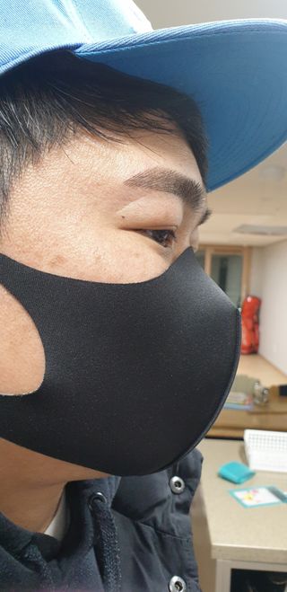 [에이블밤부] 리퓨어 쿠퍼 마스크 10color — 5점을 준 리뷰어가 2021년 2월 올린 사용 사진