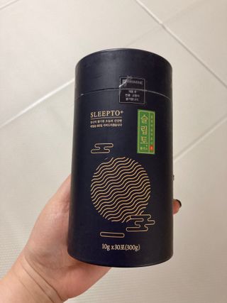 프리마인 자체 기업부설 연구소에서 찾아낸 건강한 수면의 비밀.  슬립토 플러스 30포 — 5점을 준 리뷰어가 2021년 10월 올린 사용 사진