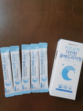 [이뮤니티플러스]우리아이 면역오키, 건강오키 _ 키즈오키 더진한꿀배도라지청 10포 1box — 5점을 준 리뷰어가 2022년 1월 올린 사용 사진
