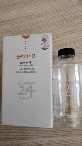 클린24시간 1BOX(5포) + 전용보틀(500ml) — 5점을 준 리뷰어가 2023년 5월 올린 사용 사진