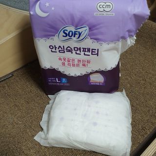 LG유니참 쏘피SOFY [SOFY] 안심숙면팬티/무표백속커버 — 4점을 준 리뷰어가 2021년 4월 올린 사용 사진