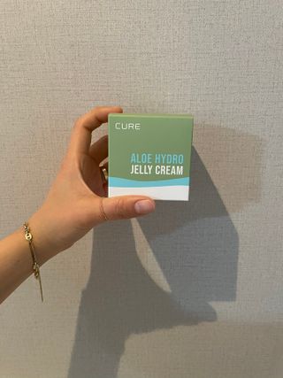 김정문알로에 큐어 큐어 알로에 리프레쉬 젤리 세럼, 큐어 알로에 하이드로 젤리 크림 — 5점을 준 리뷰어가 2021년 4월 올린 사용 사진