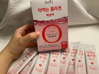 [음료수 대신 가능!]  빠르게 흡수되는 아임오 타먹는 콜라겐 1박스 — 5점을 준 리뷰어가 2023년 3월 올린 사용 사진