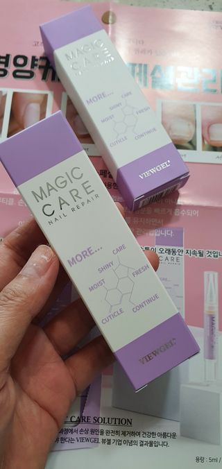 뷰젤 매직케어 네일솔루션 손발톱 보습 영양제 펜슬타입 5ml — 5점을 준 리뷰어가 2022년 3월 올린 사용 사진