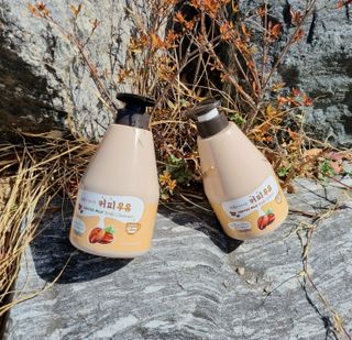 [과일나라] 피부가 마시는 커피우유 바디클렌저&바디로션 — 5점을 준 리뷰어가 2022년 3월 올린 사용 사진