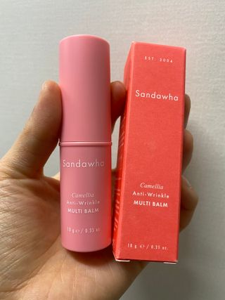 스킨큐어 산다화 카멜리아 안티 링클 멀티밤 — 5점을 준 리뷰어가 2023년 1월 올린 사용 사진