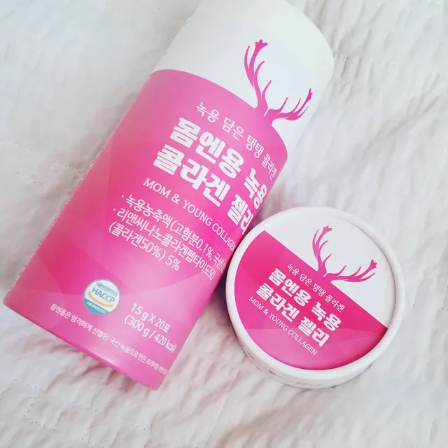 [몸엔용] 녹용 담은 탱탱 콜라겐 녹용 콜라겐 젤리 15g x 20포 리뷰 사진