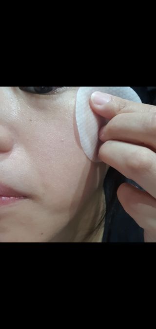 산다화 비타민씨 화이트닝 토너 패드 — 5점을 준 리뷰어가 2023년 9월 올린 사용 사진