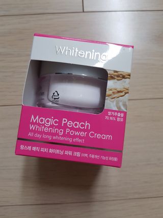 랑스레 매직피치 화이트닝 파워 화이트닝크림 — 4점을 준 리뷰어가 2021년 4월 올린 사용 사진