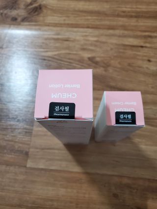 화이트리 채움 베리어 로션, 베리어 크림 세트 — 5점을 준 리뷰어가 2021년 1월 올린 사용 사진