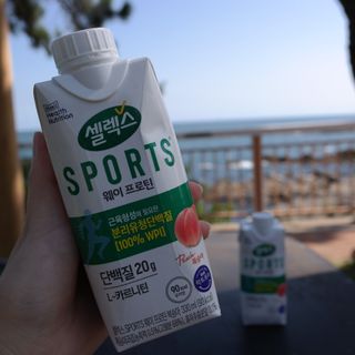 셀렉스스포츠 셀렉스 스포츠 웨이 프로틴 복숭아_ 330ml x 12팩 — 5점을 준 리뷰어가 2021년 10월 올린 사용 사진