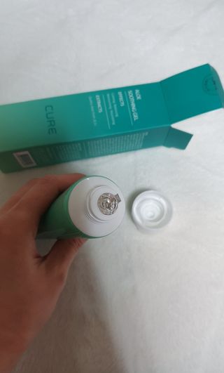 김정문알로에 큐어 큐어 맥시 알로에베라 겔 크림 — 5점을 준 리뷰어가 2021년 3월 올린 사용 사진
