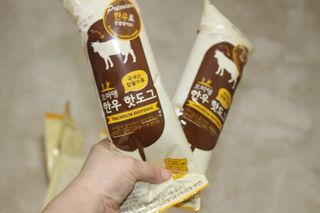 오마뎅 한우핫도그 — 5점을 준 리뷰어가 2021년 6월 올린 사용 사진
