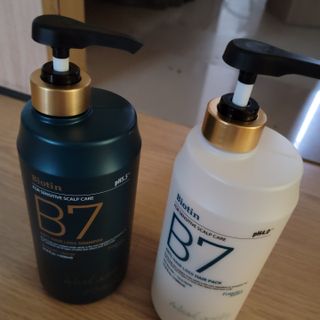 [포레스트스토리] B7 안티 헤어로스 샴푸1,000ml + 헤어팩 1,000ml — 5점을 준 리뷰어가 2021년 4월 올린 사용 사진