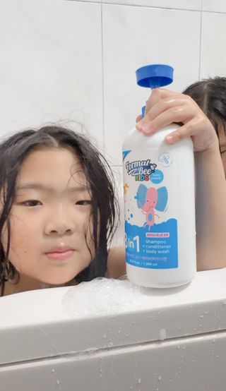 포멀비 키즈 3in1 1000ml /  베이비파우더향 — 5점을 준 리뷰어가 2025년 7월 올린 사용 사진
