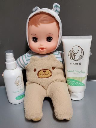 mom e 맘이 내추럴 베이비 케어 크림+바디오일 — 5점을 준 리뷰어가 2021년 1월 올린 사용 사진